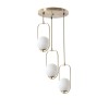 Opviq Chandelier Ahu 3 Lü Tepsili Beyaz Camlı Eskitme Sarkıt White
Copper