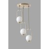 Opviq Chandelier Ahu 3 Lü Tepsili Beyaz Camlı Eskitme Sarkıt White
Copper