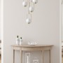 Chandelier Ahu 4 Lü Tepsili Beyaz Camlı Eskitme Sarkıt White
Copper