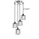 Chandelier Yeni Sahra 4 Lü Tepsili Eskitme Sarkıt Copper Opviq Chandelier Yeni Sahra 4 Lü Tepsili Eskitme Sarkıt Copper