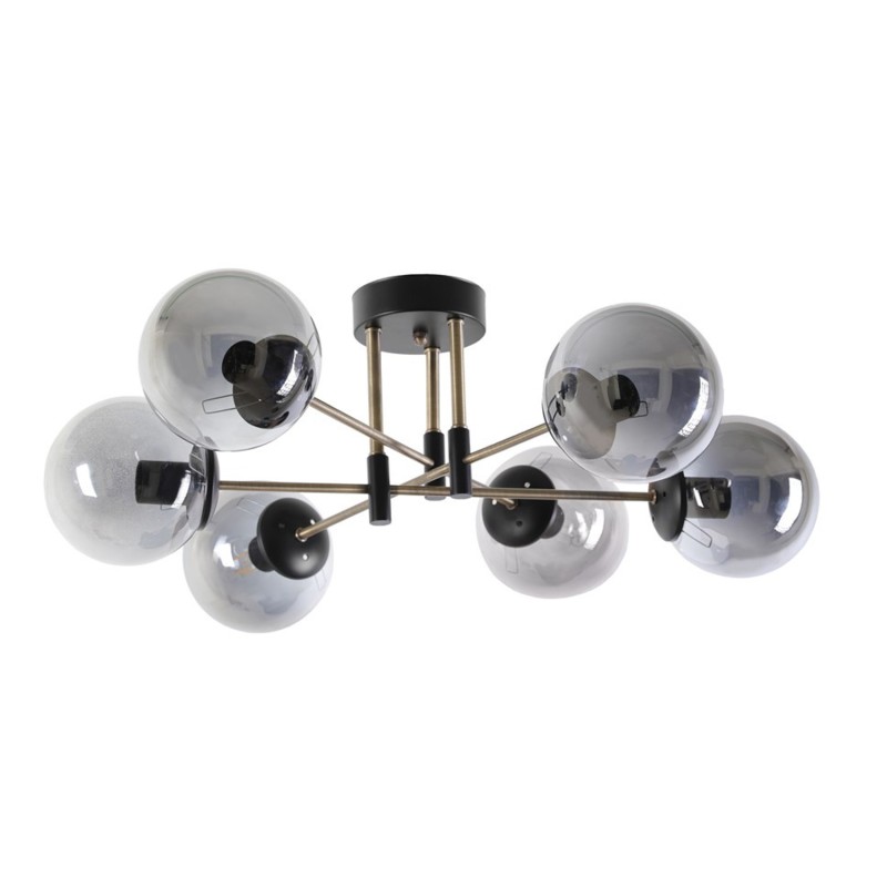 Opviq Chandelier Dolunay 6 Lı Siyah Füme Camlı Avize Black
Fume