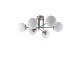 Chandelier Dolunay 6 Lı Eskitme Beyaz Camlı Avize White Opviq Chandelier Dolunay 6 Lı Eskitme Beyaz Camlı Avize White