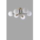 Chandelier Dolunay 6 Lı Eskitme Beyaz Camlı Avize White Opviq Chandelier Dolunay 6 Lı Eskitme Beyaz Camlı Avize White