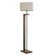 Opviq Floor Lamp Menekşe Ceviz Lambader Silindir Finli Krem Erkametli Walnut