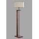 Opviq Floor Lamp Menekşe Ceviz Lambader Silindir Finli Krem Erkametli Walnut