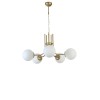 Opviq Chandelier Nevada 5 Li Eskitme Beyaz Camlı Avize White
Gold