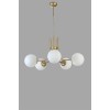 Opviq Chandelier Nevada 5 Li Eskitme Beyaz Camlı Avize White
Gold