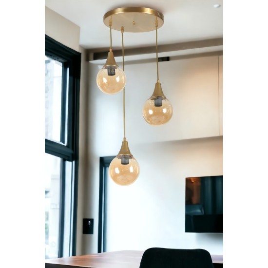Chandelier Afra 3 Lü Tepsili Eskitme Bal Camlı Sarkıt Amber
Gold Opviq Chandelier Afra 3 Lü Tepsili Eskitme Bal Camlı Sarkıt Amber
Gold