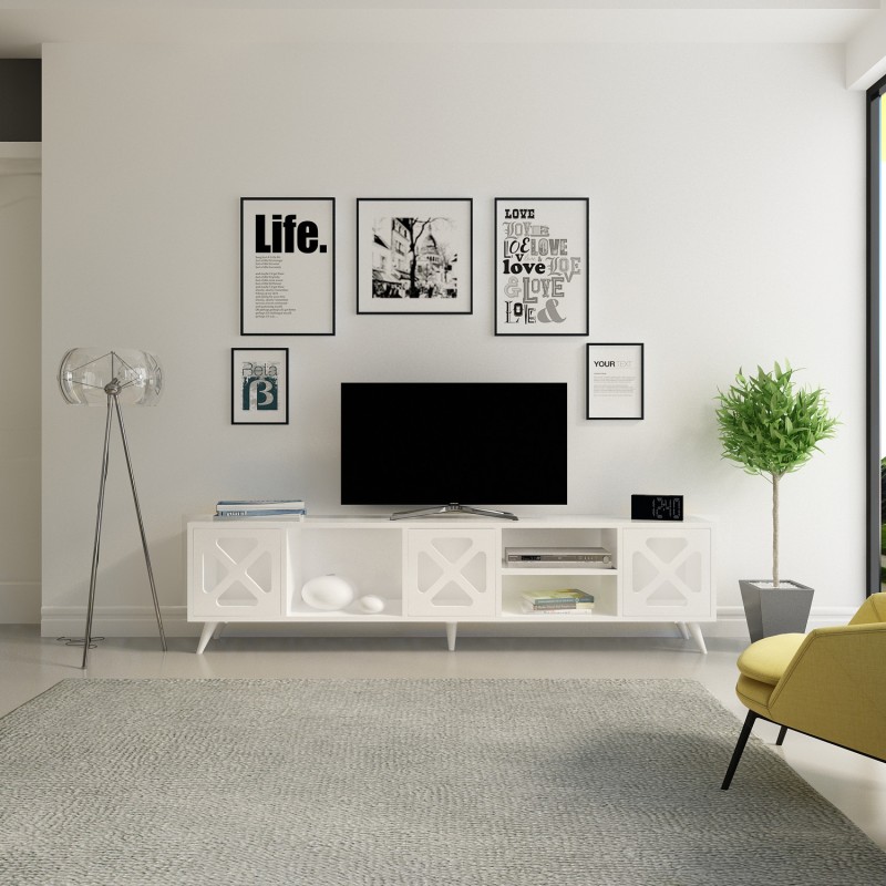 TV Stand Sinef - White White