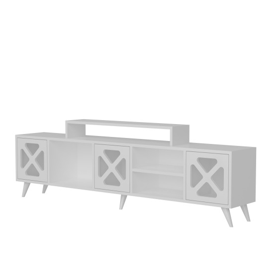 TV Stand Sinef - White White TV Stand Sinef - White White