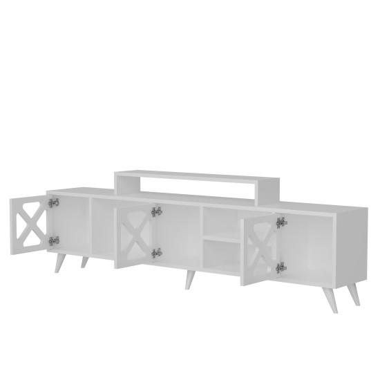 TV Stand Sinef - White White TV Stand Sinef - White White