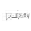 TV Stand Sinef - White White