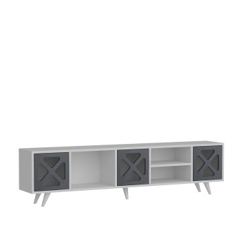 TV Stand Sinef - White , Anthracite White
Anthracite