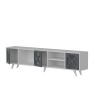 TV Stand Sinef - White , Anthracite White
Anthracite