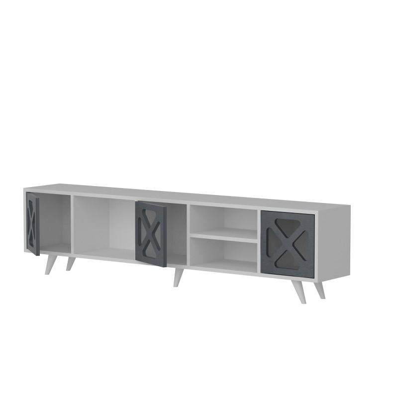 TV Stand Sinef - White , Anthracite White
Anthracite
