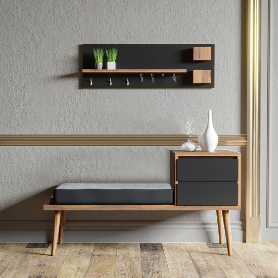 Hanah Home Hall Stand Hamra Walnut
Anthracite
Grey