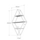 Hanah Home Wall Shelf Prizma Black
Walnut