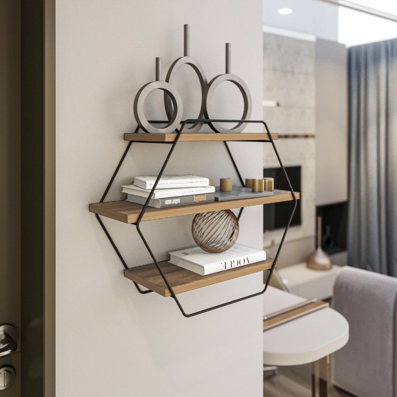 Hanah Home Wall Shelf Azra Atlantic Pine