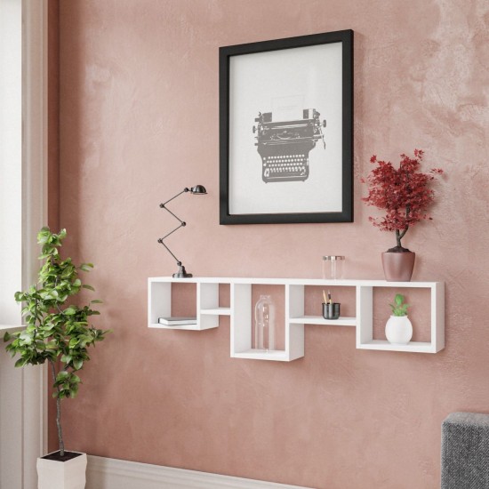Wall Shelf Amanos - White White Hanah Home Wall Shelf Amanos - White White