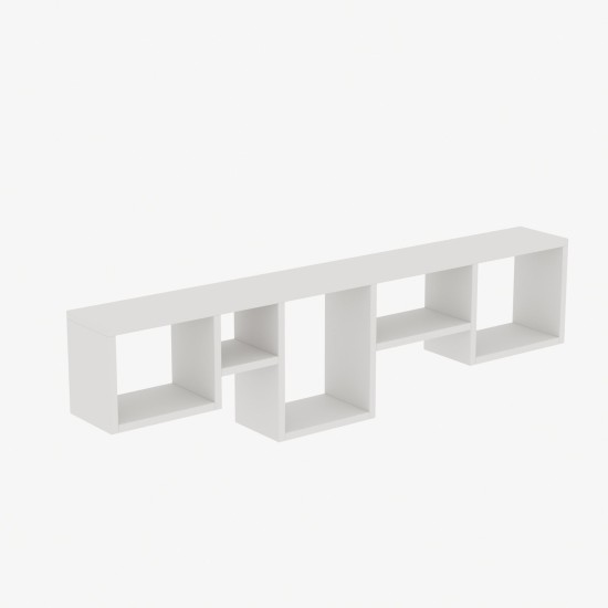Wall Shelf Amanos - White White Hanah Home Wall Shelf Amanos - White White