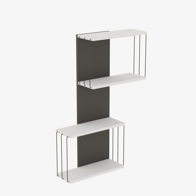 Hanah Home Wall Shelf Destan - White White