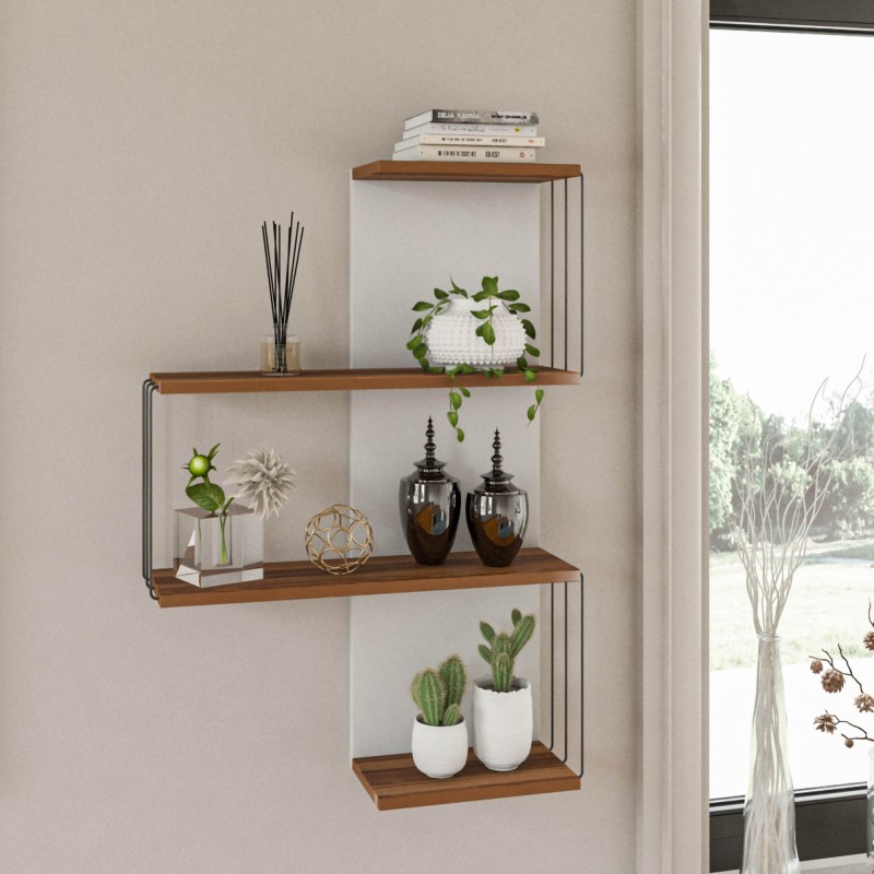 Hanah Home Wall Shelf Cambel - Pine Pine
White