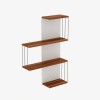 Hanah Home Wall Shelf Cambel - Pine Pine
White