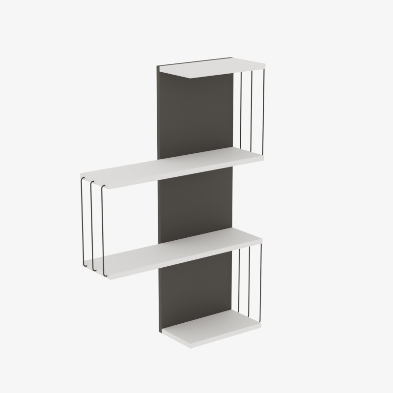 Hanah Home Wall Shelf Cambel - Anthracite White
Anthracite