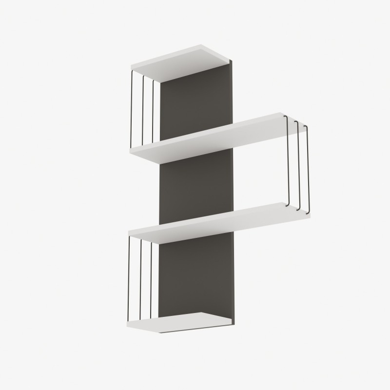 Hanah Home Wall Shelf Cambel - Anthracite White
Anthracite