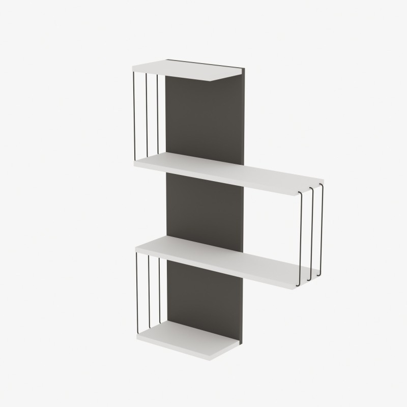 Hanah Home Wall Shelf Cambel - Anthracite White
Anthracite