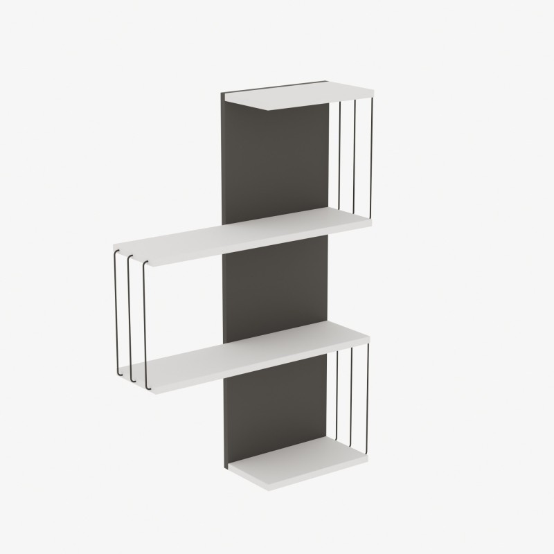 Hanah Home Wall Shelf Cambel - Anthracite White
Anthracite