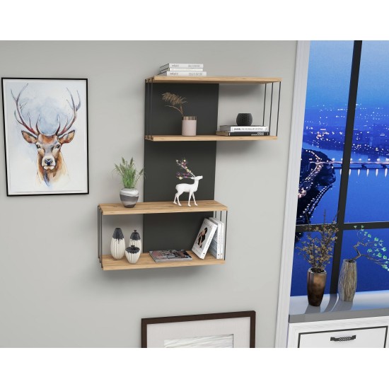 Wall Shelf Destan - Anthracite, Pine Anthracite
Oak Hanah Home Wall Shelf Destan - Anthracite, Pine Anthracite
Oak