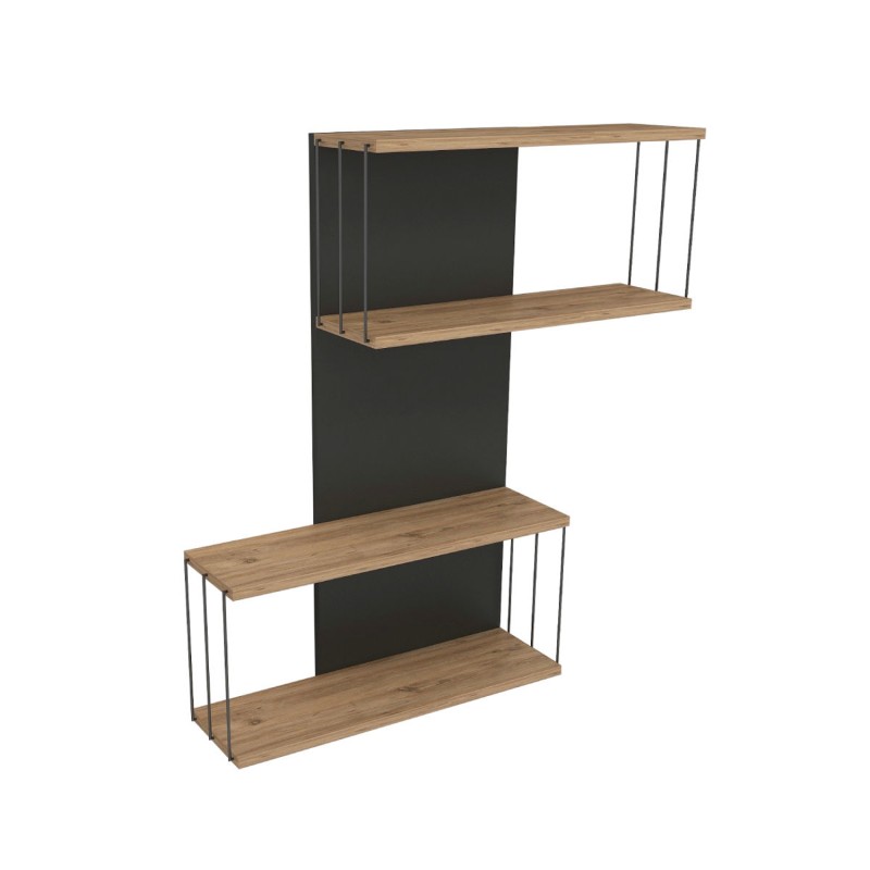Hanah Home Wall Shelf Destan - Anthracite, Pine Anthracite
Oak