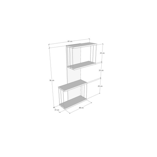Wall Shelf Destan - Anthracite, Pine Anthracite
Oak Hanah Home Wall Shelf Destan - Anthracite, Pine Anthracite
Oak
