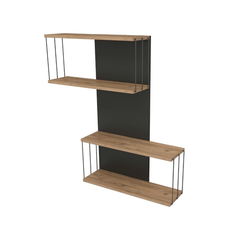 Hanah Home Wall Shelf Destan - Anthracite, Pine Anthracite
Oak
