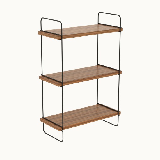 Wall Shelf Pulalis - Walnut Walnut Hanah Home Wall Shelf Pulalis - Walnut Walnut
