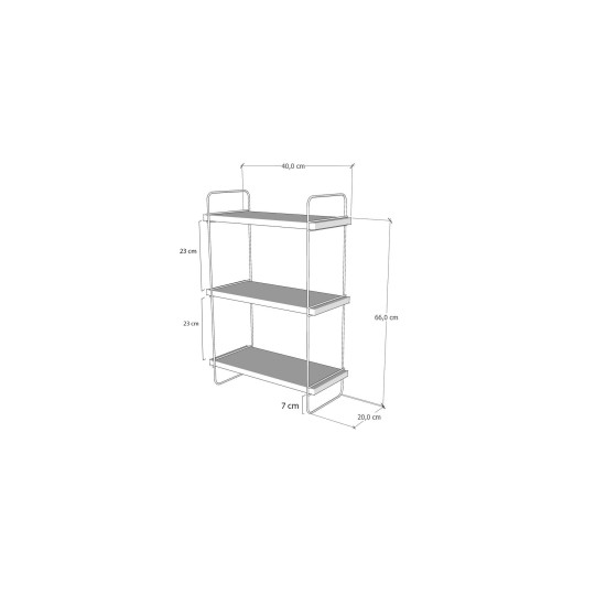 Wall Shelf Pulalis - Walnut Walnut Hanah Home Wall Shelf Pulalis - Walnut Walnut