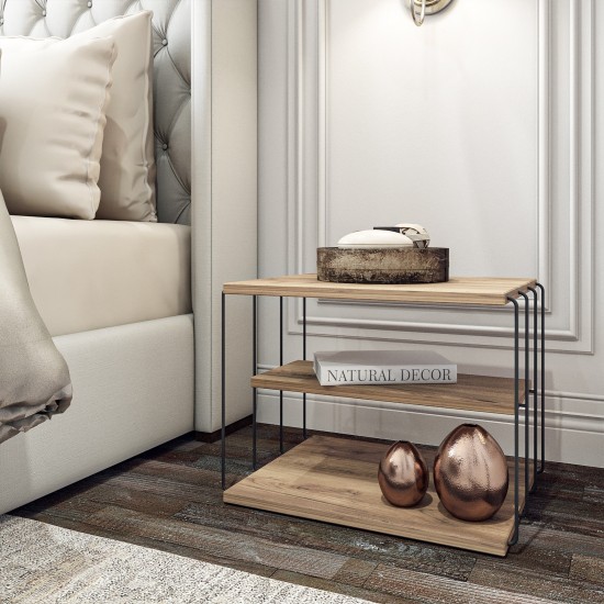 Hanah Home Side Table Lifon - Atlantic Pine Atlantic Pine
Black