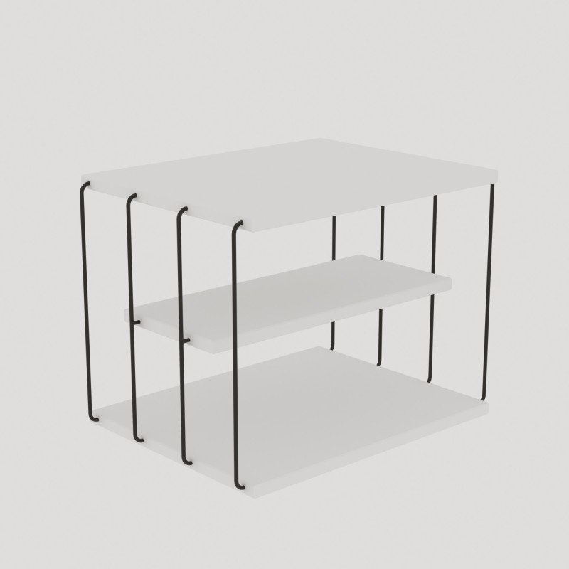 Hanah Home Side Table Lifon -White White
Black