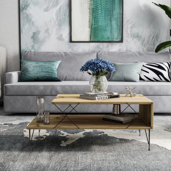 Coffee Table Loire - Oak Oak Hanah Home Coffee Table Loire - Oak Oak
