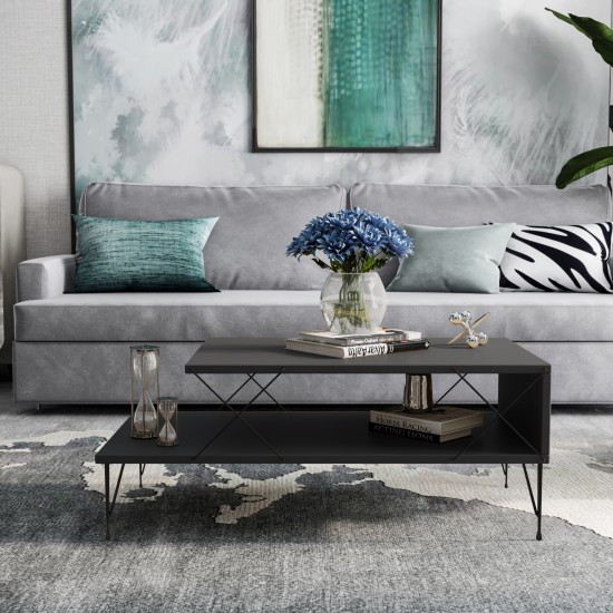 Hanah Home Coffee Table Loire - Anthracite Anthracite
