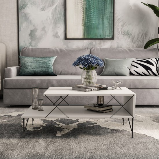 Coffee Table Loire - White White Coffee Table Loire - White White