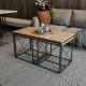 Hanah Home Coffee Table Set Defne - Atlantic Pine Atlantic Pine
Black