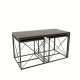Coffee Table Set Defne - Anthracite Anthracite
Black Hanah Home Coffee Table Set Defne - Anthracite Anthracite
Black