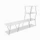 Living Room Furniture Set Basak - White White
Black