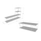 Living Room Furniture Set Basak - White White
Black