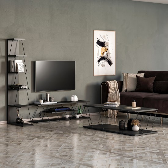 Living Room Furniture Set Epsilon - Anthracite Anthracite
Black Hanah Home Living Room Furniture Set Epsilon - Anthracite Anthracite
Black