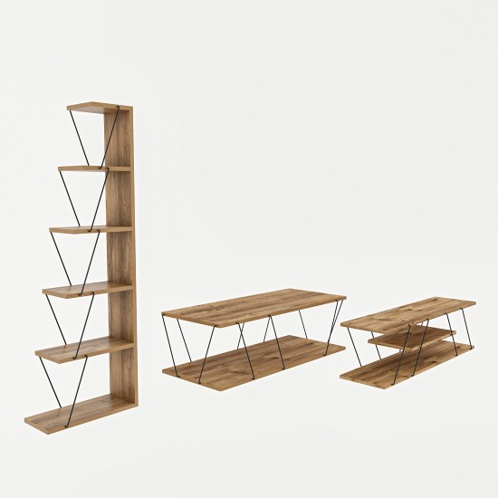 Living Room Furniture Set Epsilon - Pine Atlantic Pine
Black Hanah Home Living Room Furniture Set Epsilon - Pine Atlantic Pine
Black