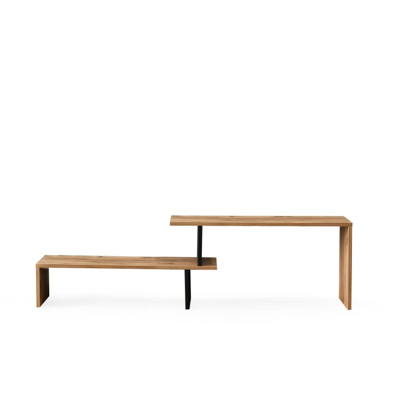 Έπιπλο Τηλεόρασης - Ovit - Χρώμα Μαύρο Φυσικό - 80x30x45 εκ