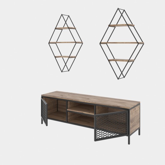 TV Unit Comets Prizma Atlantic Pine
Black